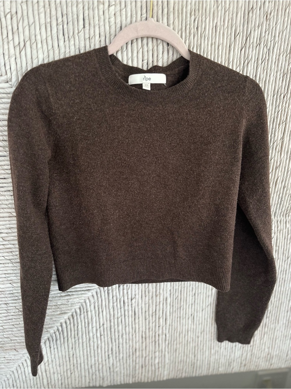 Ripe Chocolate Brown Crewneck Sweater